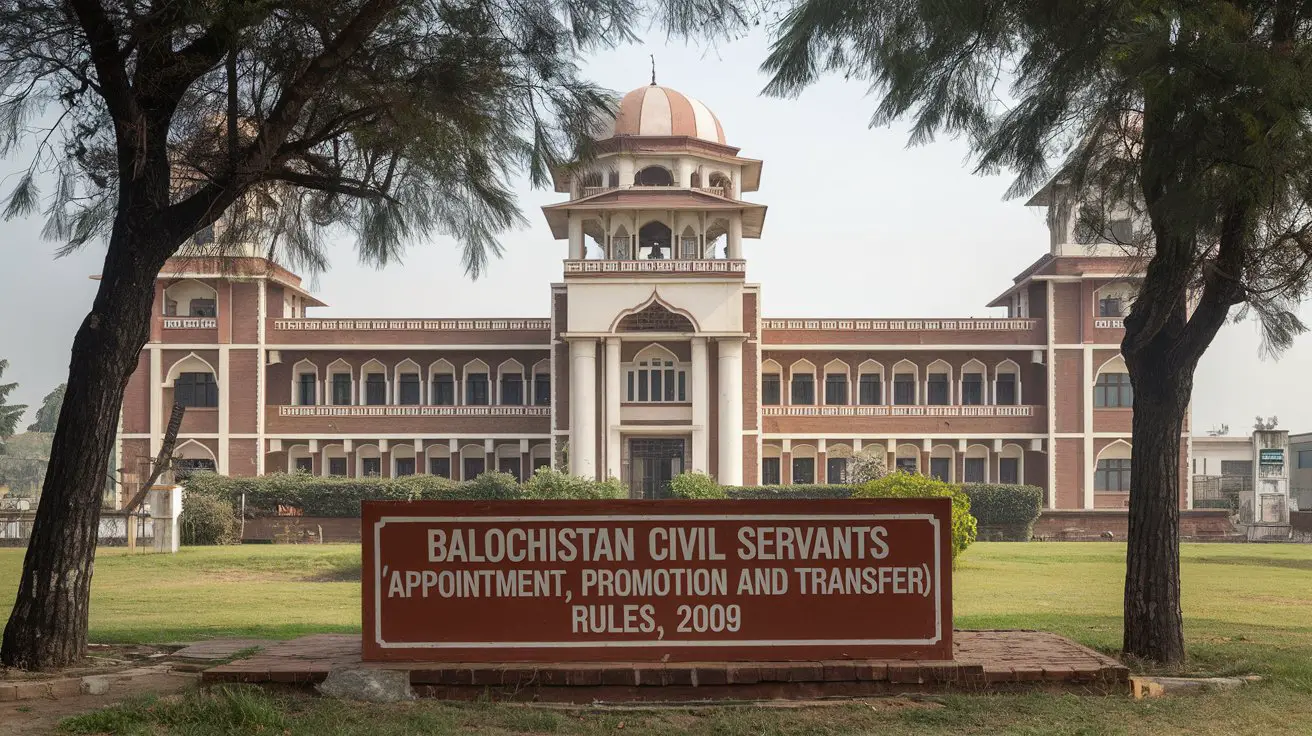 Balochistan Civil Servants (Appointment, Promotion and Transfer) Rules, 2009